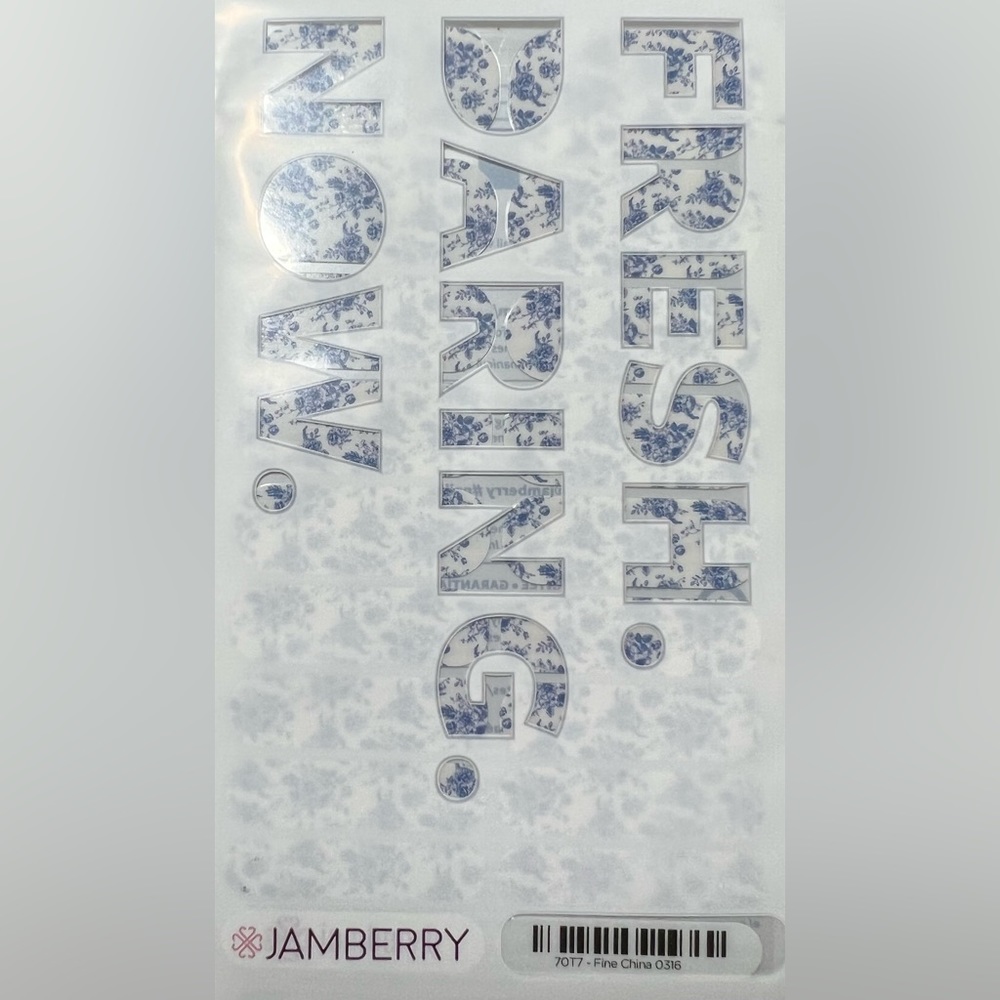 Jamberry Nail Wraps - Fine China